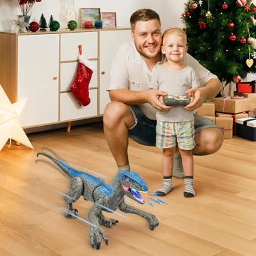 Interactive Dinosaur Toy with Remote Control, Sounds, and Lights