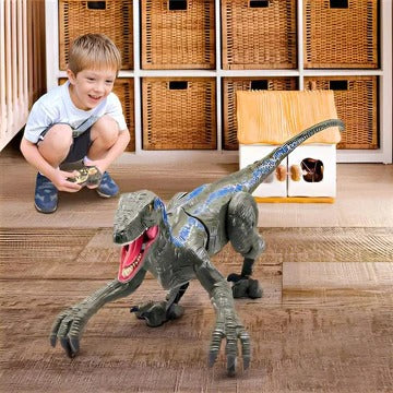 Interactive Dinosaur Toy with Remote Control, Sounds, and Lights