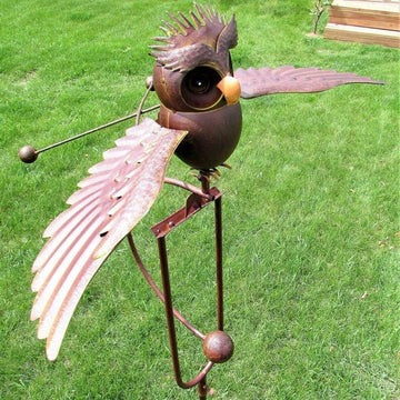 Whimsical Garden Motion Sculpture with Gentle Breeze Activation