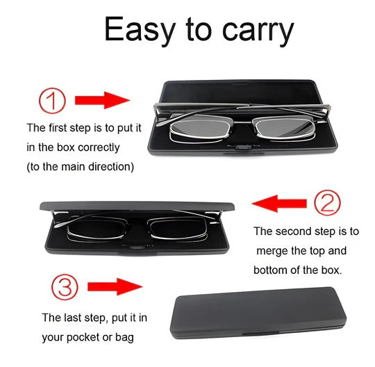 Portable Reading Glasses with Folding Design for Daily Use
