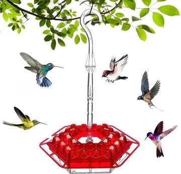 Durable Outdoor Hummingbird Feeder with Ant-Guard Design