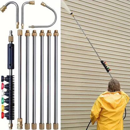 Adjustable High-Reach Pressure Washer Extension Wand Set