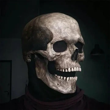 Lifelike Skull Mask with Movable Jaw for Halloween and Cosplay