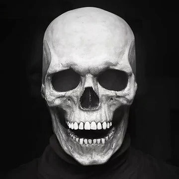 Lifelike Skull Mask with Movable Jaw for Halloween and Cosplay