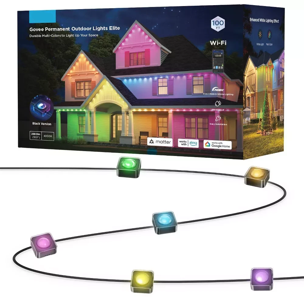100ft All-Weather Roofline Smart Light Strand with App Control