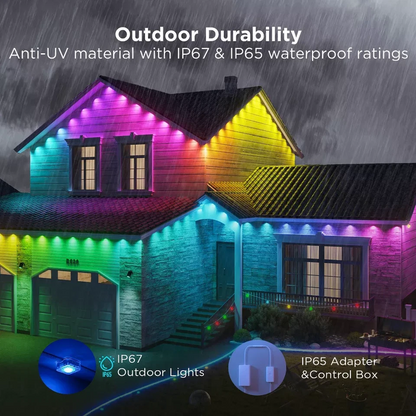 100ft All-Weather Roofline Smart Light Strand with App Control