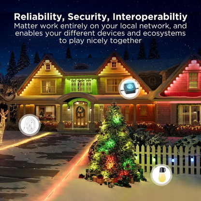 100ft All-Weather Roofline Smart Light Strand with App Control