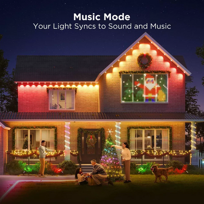 100ft All-Weather Roofline Smart Light Strand with App Control