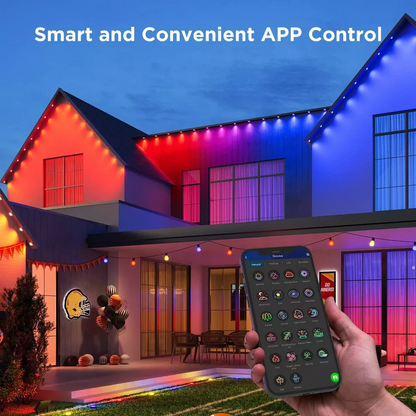 100ft All-Weather Roofline Smart Light Strand with App Control