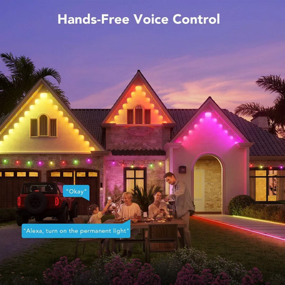 100ft All-Weather Roofline Smart Light Strand with App Control