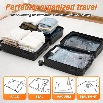 15-Piece Vacuum Storage Set with Cordless Pump and Seal Closure