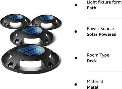 Smart Solar Step Lights with Automatic Dusk Detection