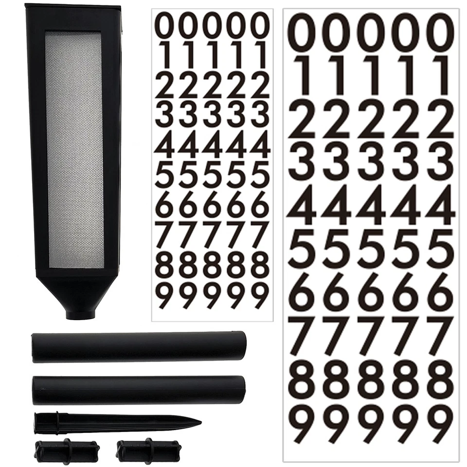 Illuminated Address Stake with Custom Height and Bright LED Display