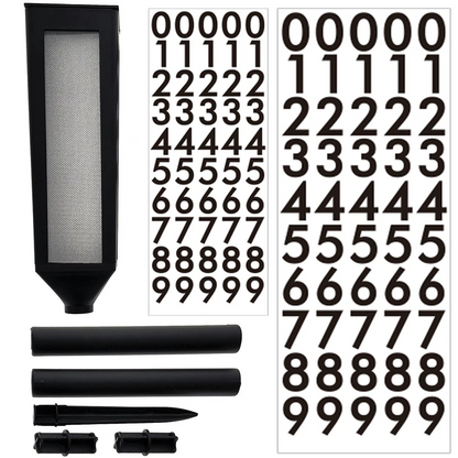 Illuminated Address Stake with Custom Height and Bright LED Display