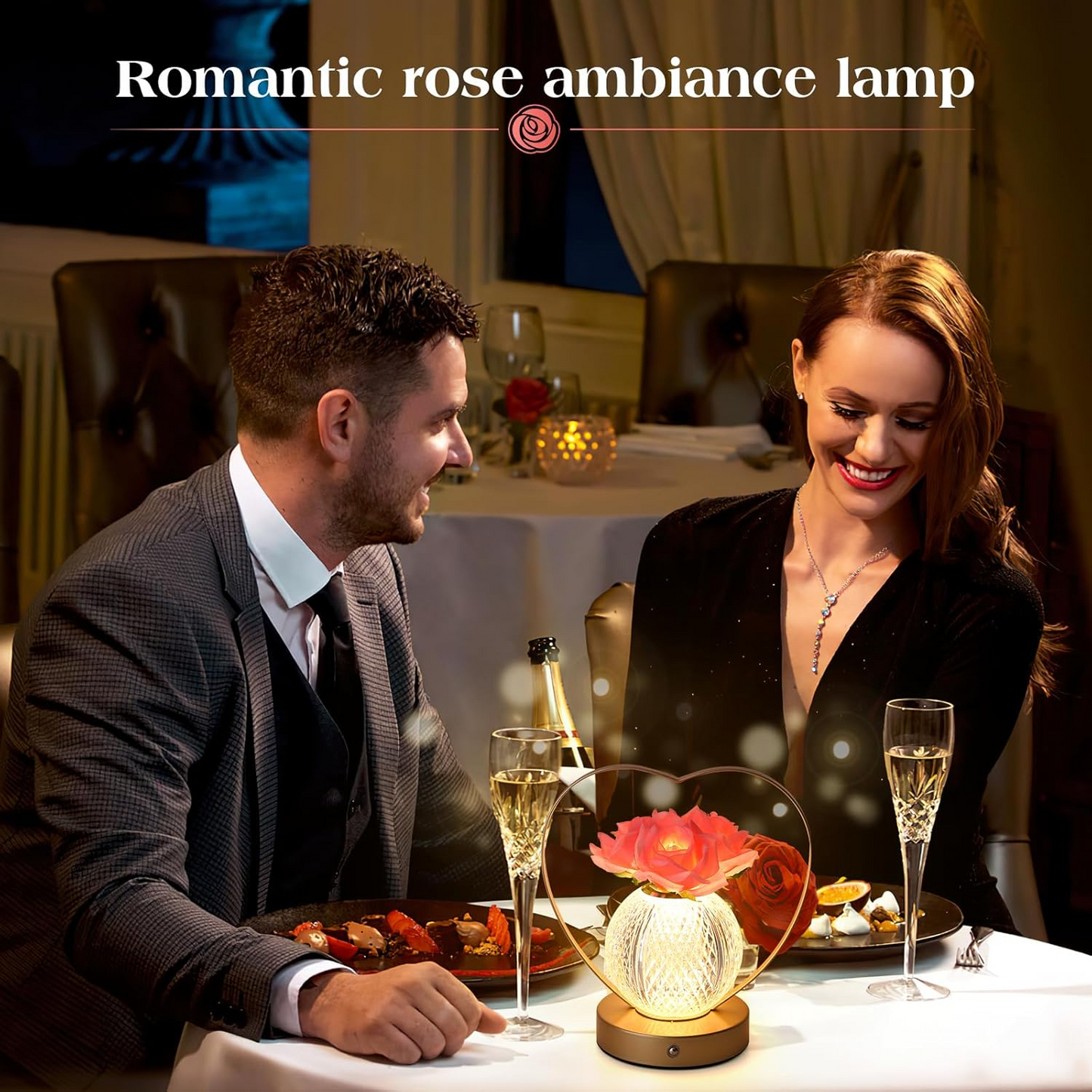 Blossom Glow Touch Lamp with Adjustable Brightness
