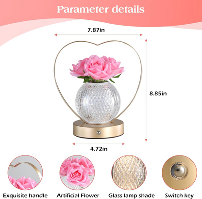 Blossom Glow Touch Lamp with Adjustable Brightness