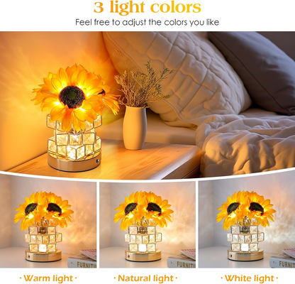 Blossom Glow Touch Lamp with Adjustable Brightness