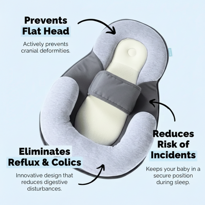 Elevated Baby Resting Pod with Secure Straps and Safety Sides