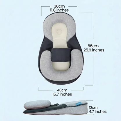 Elevated Baby Resting Pod with Secure Straps and Safety Sides