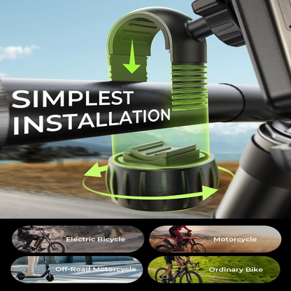 Secure Bike Phone Holder with 360° Rotation for Safe Navigation
