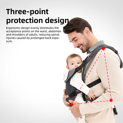 Versatile Baby Carrier with Ergonomic Support and Multiple Positions
