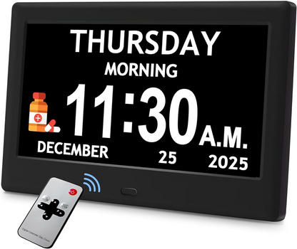 Smart Daily Planner Clock with Visual Reminders and Large Display