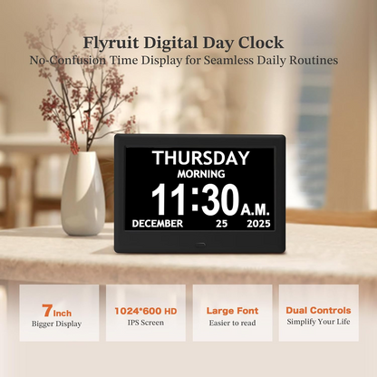 Smart Daily Planner Clock with Visual Reminders and Large Display