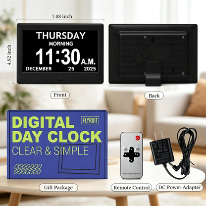 Smart Daily Planner Clock with Visual Reminders and Large Display