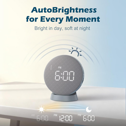 Portable Wake-Up Alarm with Vibrating Bed Shaker and 110dB Sound