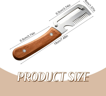Ergonomic Vegetable Peeler with Versatile Cutting Edges