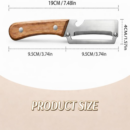 Ergonomic Vegetable Peeler with Versatile Cutting Edges