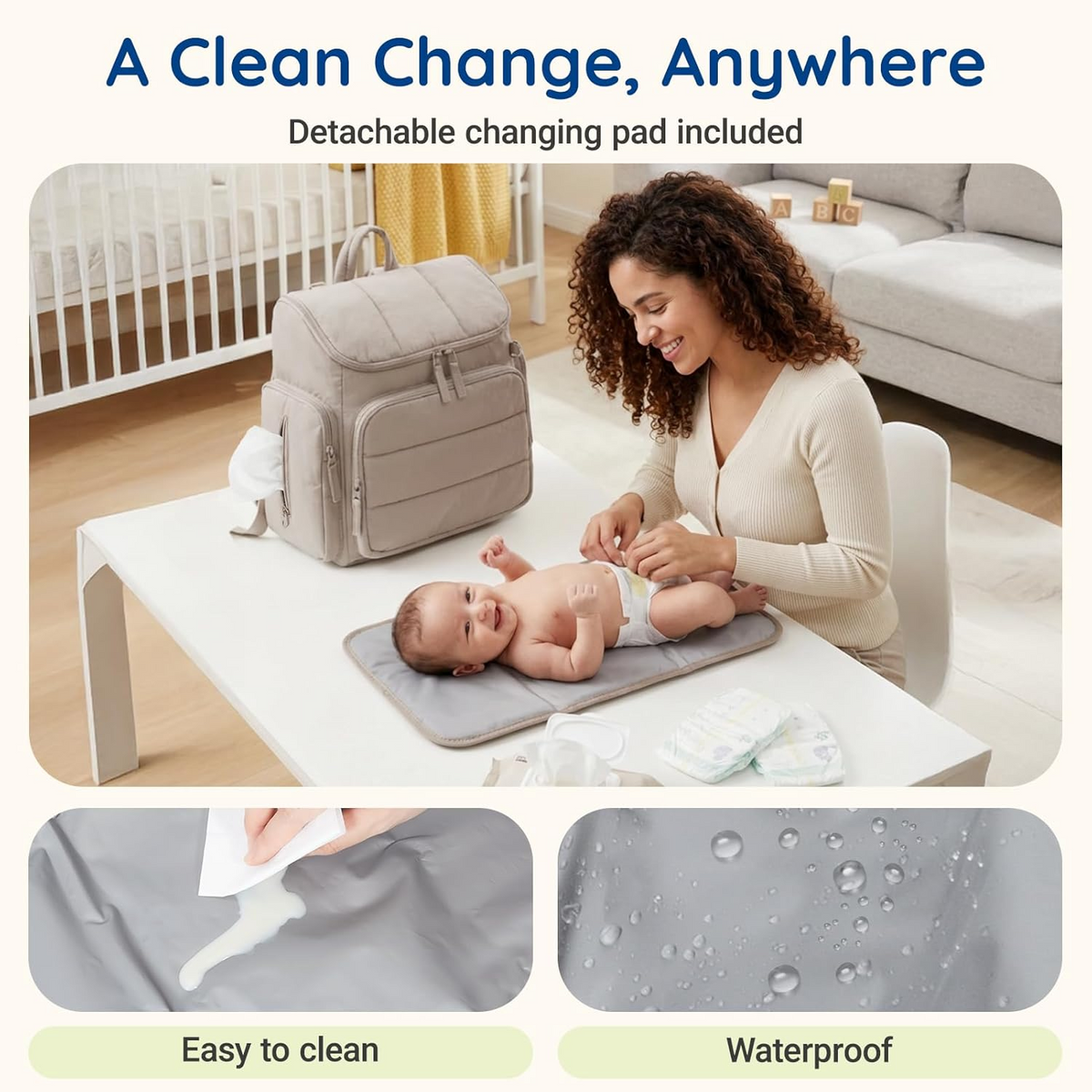 Ultimate Baby Care Backpack with Thermal Bottle Holders