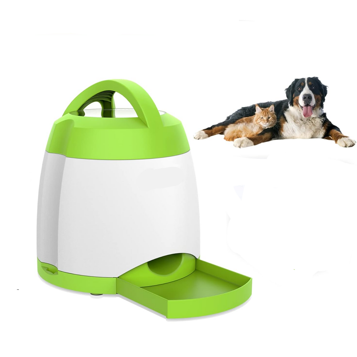 Pet Snack Launcher with Wireless Button and Adjustable Dispensing