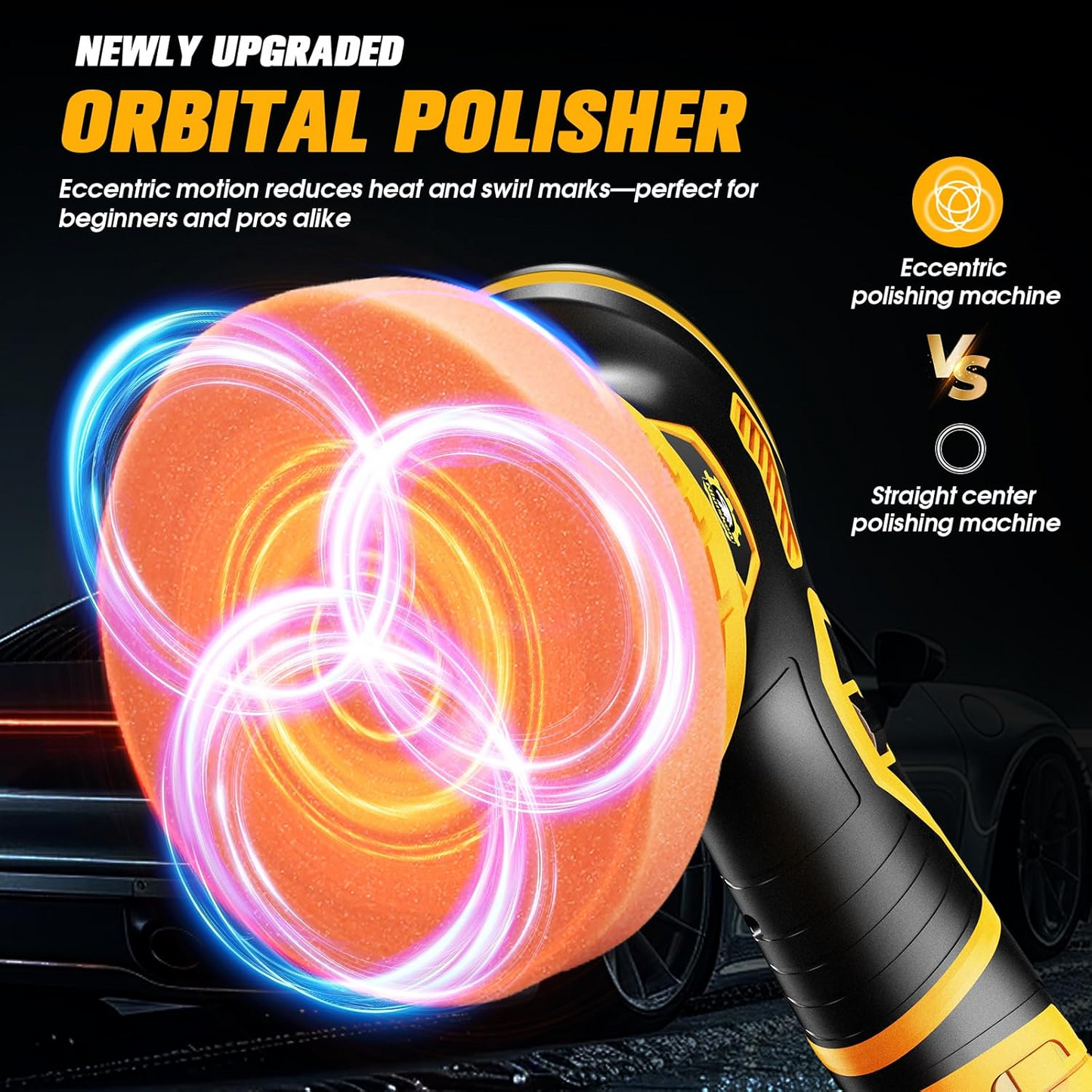 Cordless Paint Polisher for Effortless Auto Detailing