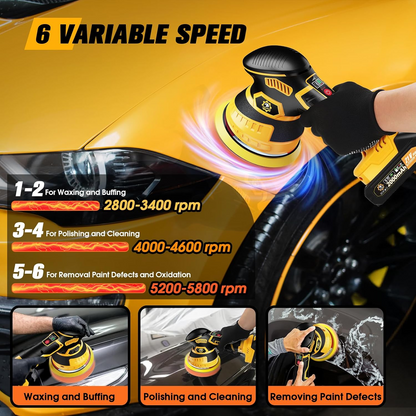 Cordless Paint Polisher for Effortless Auto Detailing