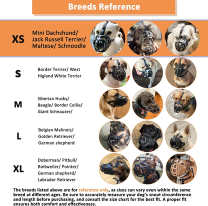 Comfort Fit Muzzle for Reactive Dogs - Adjustable and Safe