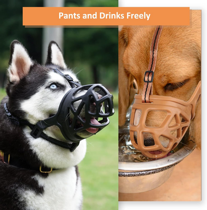 Comfort Fit Muzzle for Reactive Dogs - Adjustable and Safe