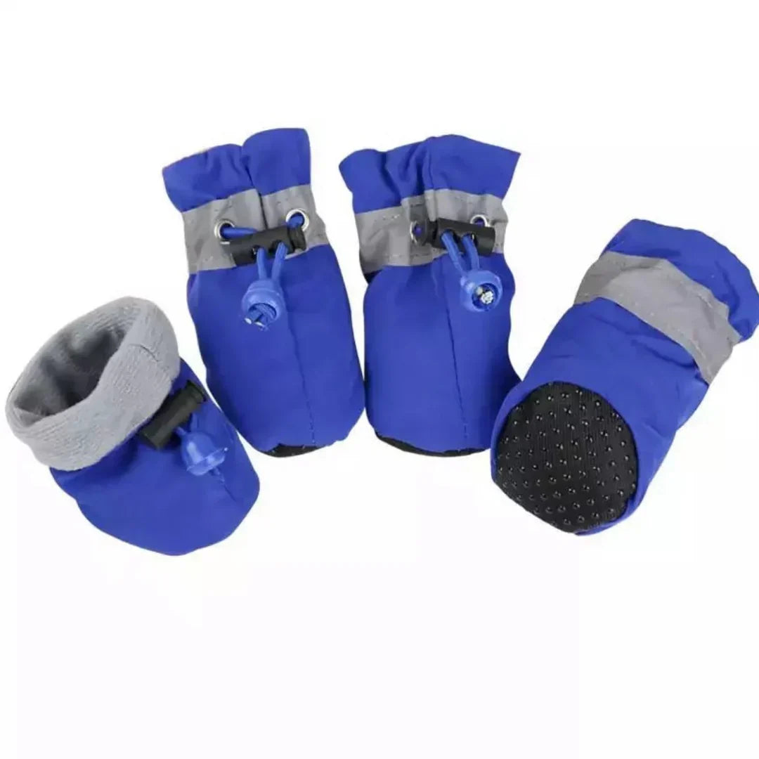 SnugFit Winter Canine Boots with Anti-Slip Grip and Insulation