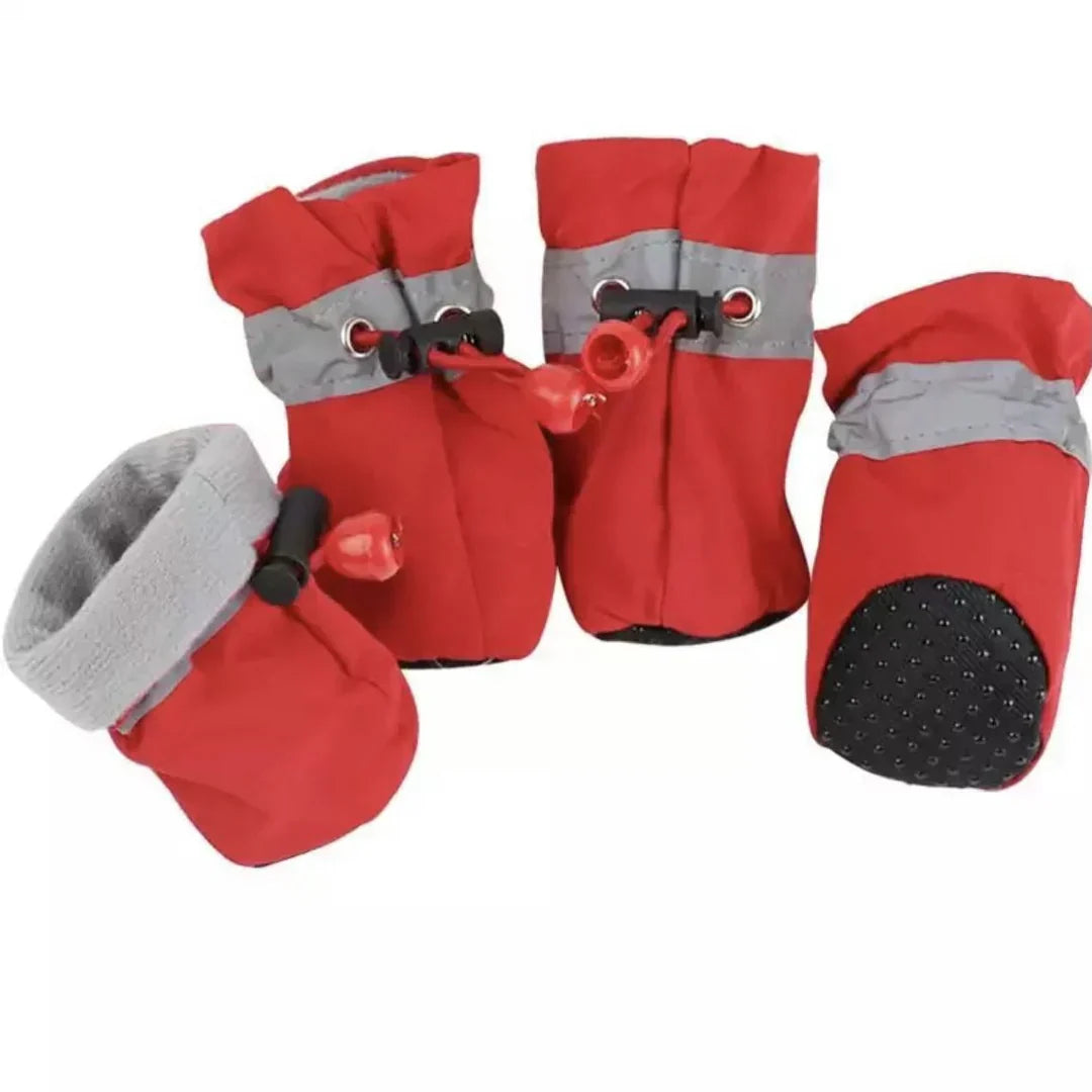 SnugFit Winter Canine Boots with Anti-Slip Grip and Insulation