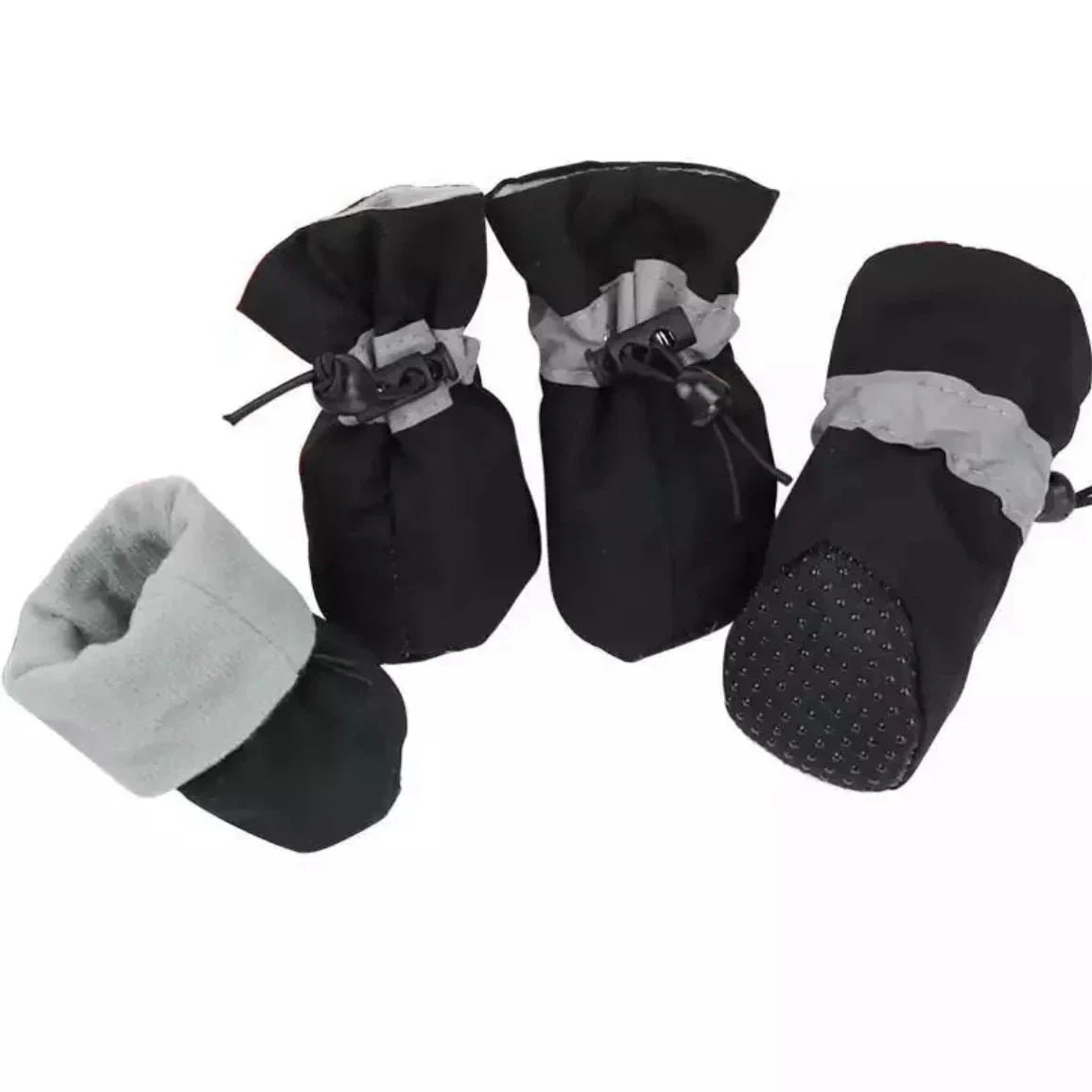 SnugFit Winter Canine Boots with Anti-Slip Grip and Insulation