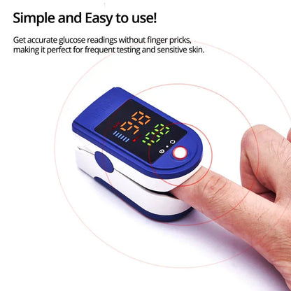 Compact Fingertip Oxygen Monitor with Bright LED Display