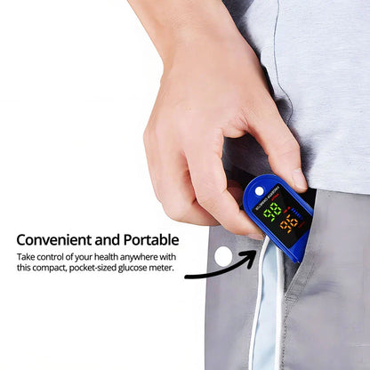 Compact Fingertip Oxygen Monitor with Bright LED Display