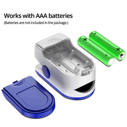 Compact Fingertip Oxygen Monitor with Bright LED Display