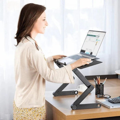 Ergonomic Laptop Elevation Station with Cool Airflow Design