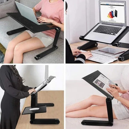 Ergonomic Laptop Elevation Station with Cool Airflow Design