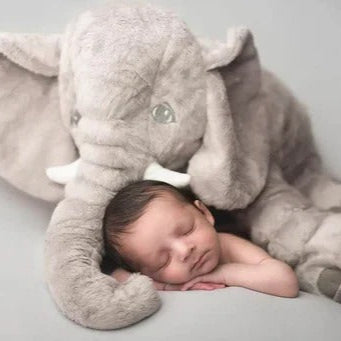 Snuggly Elephant Companion Pillow with Soft Plush Fill