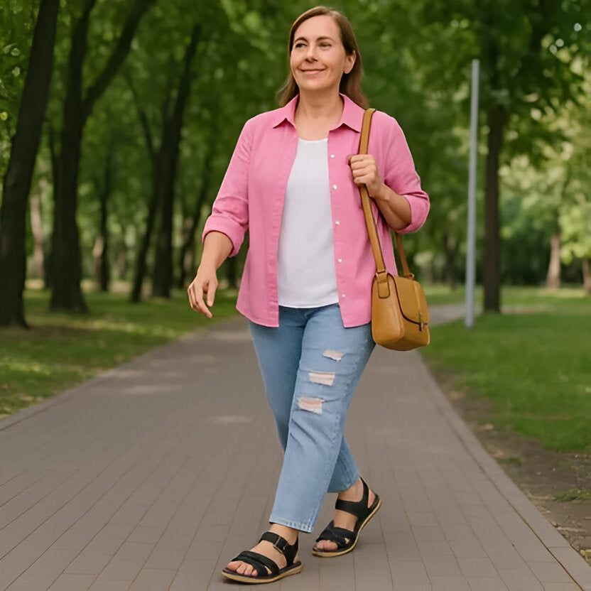 Comfort-Enhanced Sandals for Women with Adjustable Straps