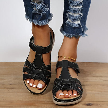 Comfort-Enhanced Sandals for Women with Adjustable Straps