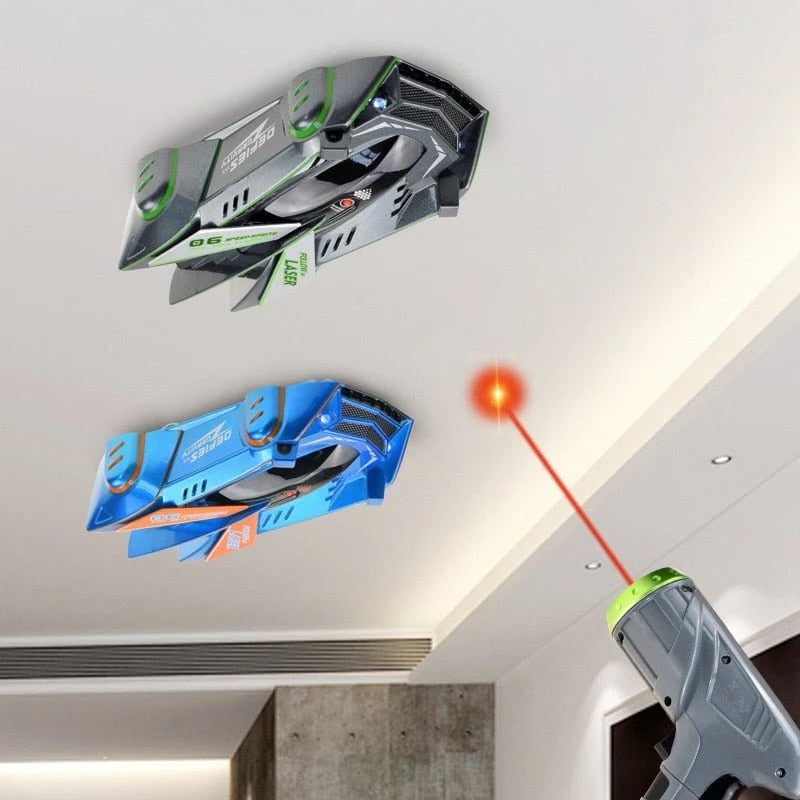 Gravity-Defying RC Stunt Car with LED Lights – Wall Climbing Toy for Kids, USB Rechargeable