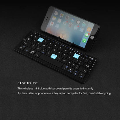 Compact Wireless Keyboard with Adjustable Stands for Multi-Devices